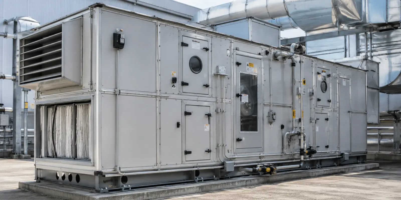 Unidades de tratamento e módulos de ar para HVAC offshore